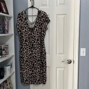 Leopard print dress 2x